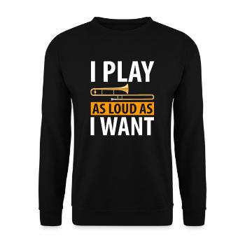 Trombone trombone trombone player gift trombones - Unisex Sweatshirt - black - Front - Alina (178cm) & Michal (187cm)