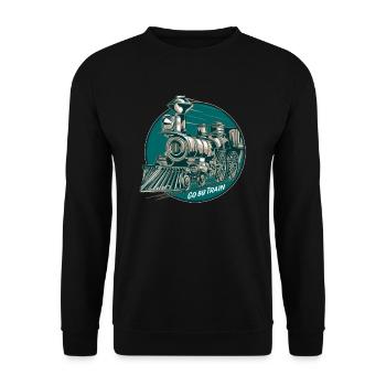 Zug - Unisex Pullover - Schwarz - Vorne - Alina (178cm) & Michal (187cm)