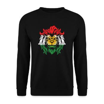 Kurdistan - Unisex Sweatshirt - black - Front - Alina (178cm) & Michal (187cm)