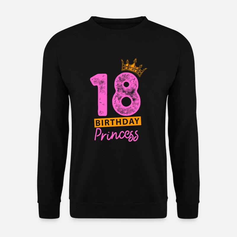 18. Geburtstag Lustiges Geburtstagsshirt 18 Jahre - Unisex Pullover - Schwarz