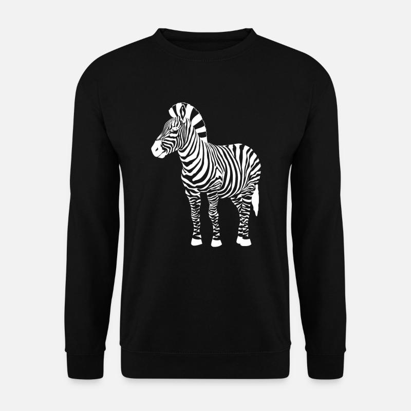 zebra - Unisex Sweatshirt - black
