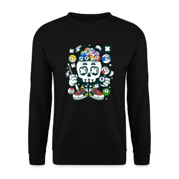 Billard - Unisex Pullover - Schwarz - Vorne - Alina (178cm) & Michal (187cm)