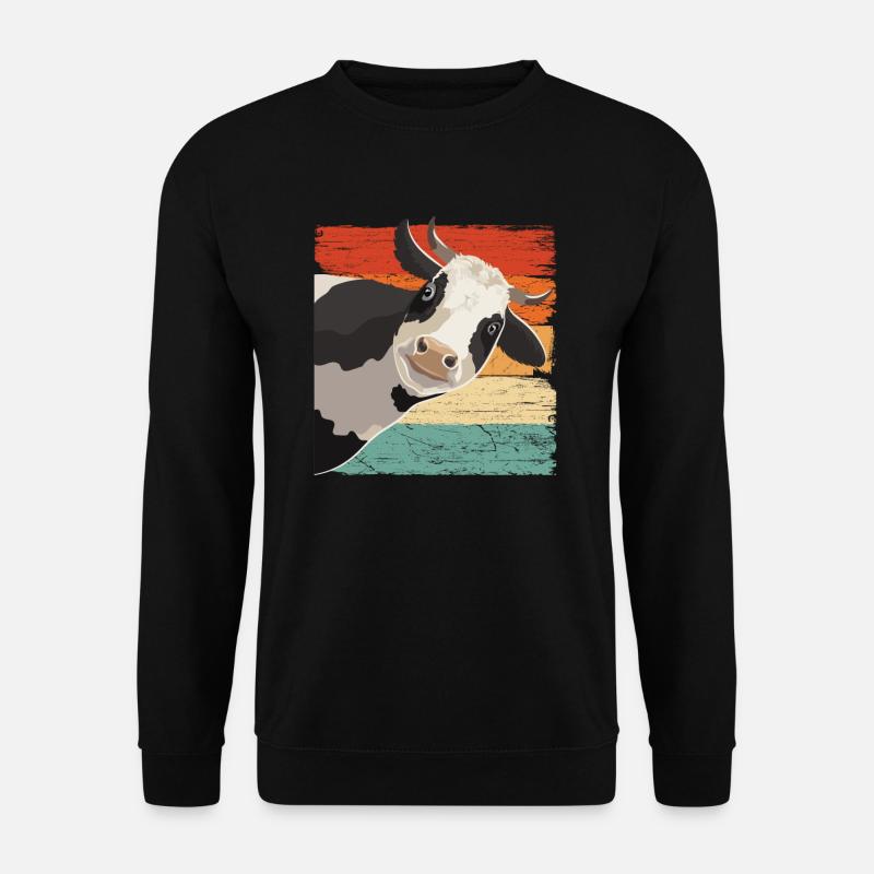 Kuh - Unisex Pullover - Schwarz