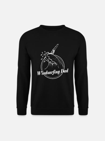 Windsurfing Dad Windsurfer Geschenk Windsurfen - Unisex Pullover - Schwarz