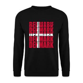 Denmark - Unisex Sweatshirt - black - Front - Alina (178cm) & Michal (187cm)