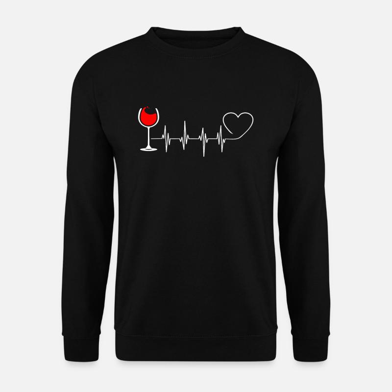 Wein - Unisex Pullover - Schwarz