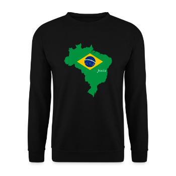 Brasilien - Unisex Pullover - Schwarz - Vorne - Alina (178cm) & Michal (187cm)