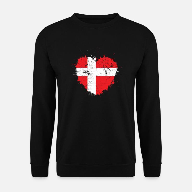 Dänemark - Unisex Pullover - Schwarz