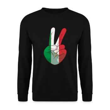 Italie - Sweat-shirt Unisexe - noir - Devant - Alina (178cm) & Michal (187cm)