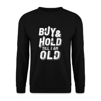 Aktien - Unisex Pullover - Schwarz - Vorne - Alina (178cm) & Michal (187cm)