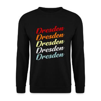 Dresden - Unisex Sweatshirt - black - Front - Alina (178cm) & Michal (187cm)