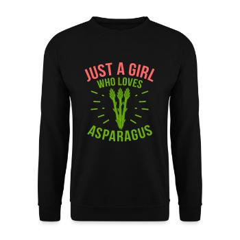 Spargel - Unisex Pullover - Schwarz - Vorne - Alina (178cm) & Michal (187cm)