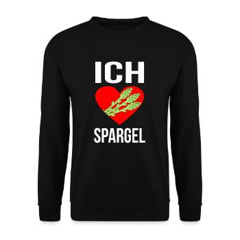 Asperges - Sweat-shirt Unisexe - noir - Devant - Alina (178cm) & Michal (187cm)