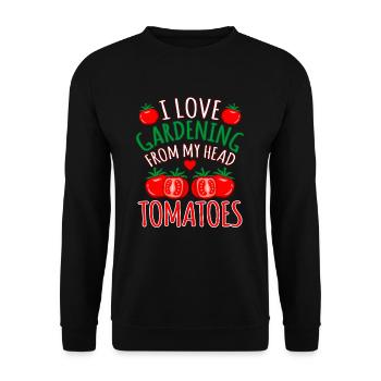 Tomato - Unisex Sweatshirt - black - Front - Alina (178cm) & Michal (187cm)