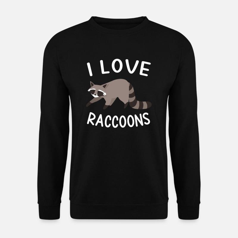 Raccoon - Unisex Sweatshirt - black