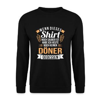 Kebab - Unisex Sweatshirt - black - Front - Alina (178cm) & Michal (187cm)