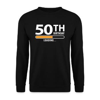 50e anniversaire - Sweat-shirt Unisexe - noir - Devant - Alina (178cm) & Michal (187cm)