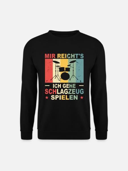 Schlagzeuger Geschenk Schlagzeug Spieler Drummer - Unisex Pullover - Schwarz