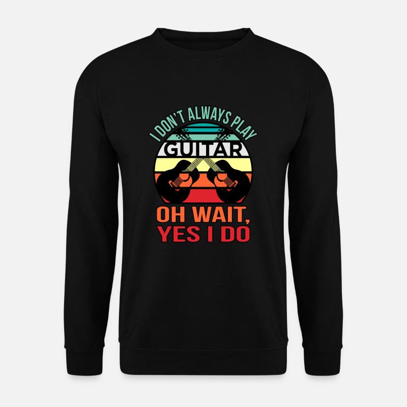 Gitarre - Unisex Pullover - Schwarz