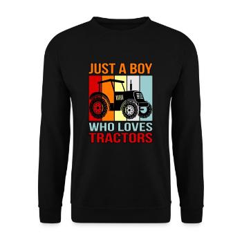 Traktor - Unisex Pullover - Schwarz - Vorne - Alina (178cm) & Michal (187cm)