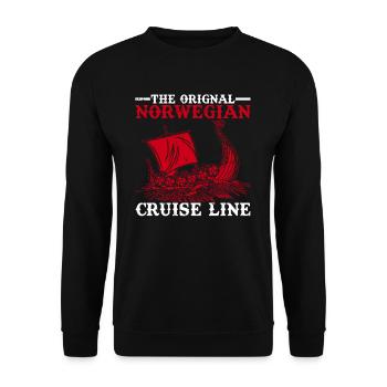 Norway - Unisex Sweatshirt - black - Front - Alina (178cm) & Michal (187cm)