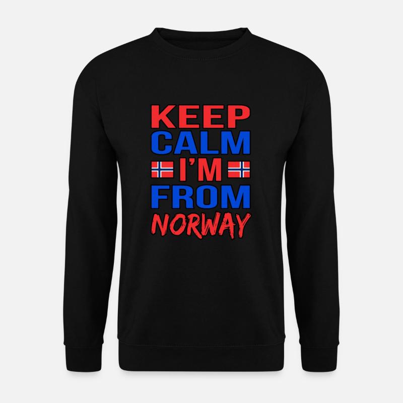 Norwegen - Unisex Pullover - Schwarz