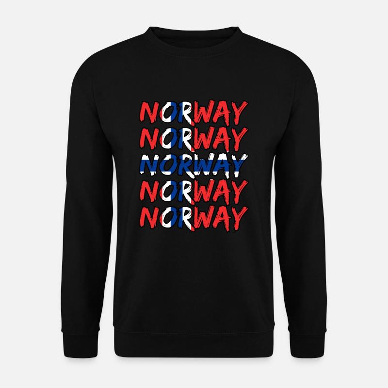 Norwegen - Unisex Pullover - Schwarz