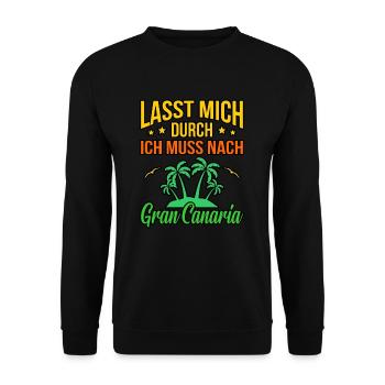 Gran Canaria - Unisex Sweatshirt - black - Front - Alina (178cm) & Michal (187cm)