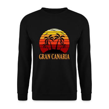 Grande Canarie - Sweat-shirt Unisexe - noir - Devant - Alina (178cm) & Michal (187cm)