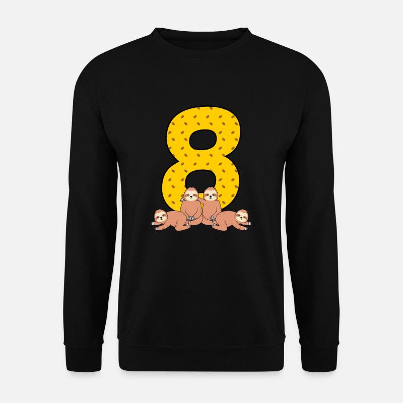 8th birthday - Unisex Sweatshirt - black