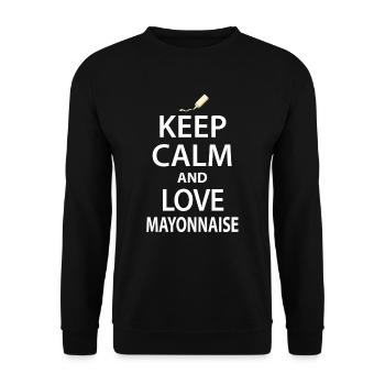 Liebes mayonnaise gewürz geschenk - Unisex Pullover - Schwarz - Vorne - Alina (178cm) & Michal (187cm)