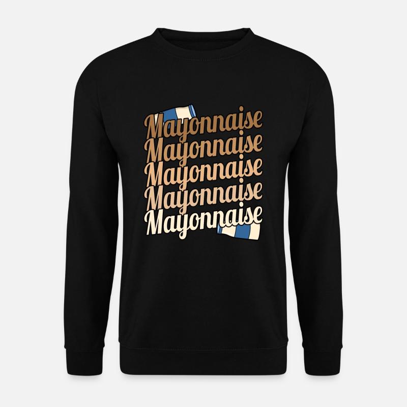 Liebe Mayonnaise Gewürze Geschenkidee - Unisex Pullover - Schwarz