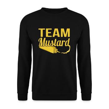 Team Mustard Gift - Unisex Sweatshirt - black - Front - Alina (178cm) & Michal (187cm)