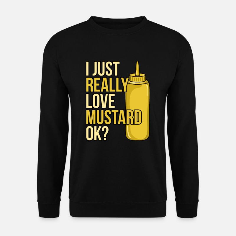 Senfsauce Flasche Geschenk - Unisex Pullover - Schwarz