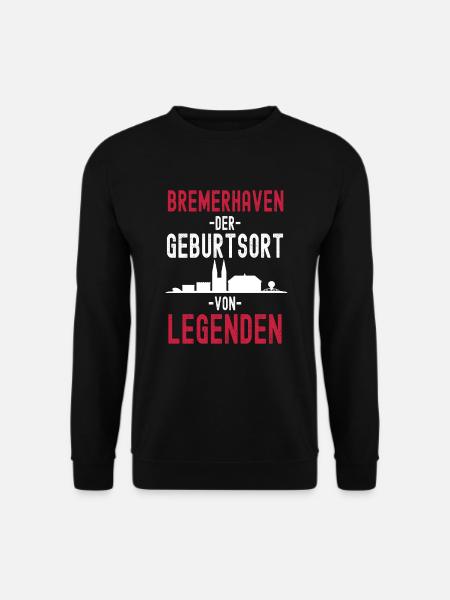 Bremenerhaven - Unisex Pullover - Schwarz