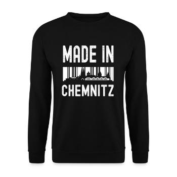 Chemnitz - Unisex Pullover - Schwarz - Vorne - Alina (178cm) & Michal (187cm)