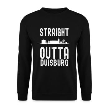 Duisburg - Unisex Pullover - Schwarz - Vorne - Alina (178cm) & Michal (187cm)