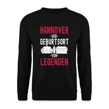 Freiburg Bayern Skyline - Unisex Pullover - Schwarz - Vorne - Alina (178cm) & Michal (187cm)