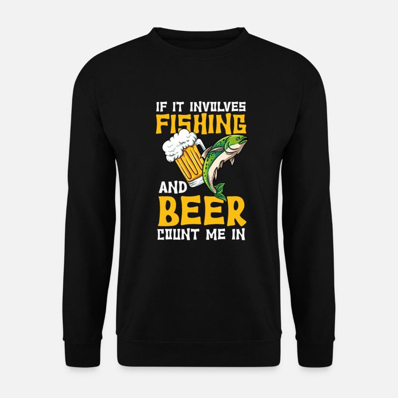 Fischen - Unisex Pullover - Schwarz