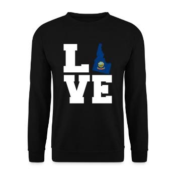 Idaho - Unisex Sweatshirt - black - Front - Alina (178cm) & Michal (187cm)