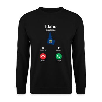 Idaho - Unisex Sweatshirt - black - Front - Alina (178cm) & Michal (187cm)