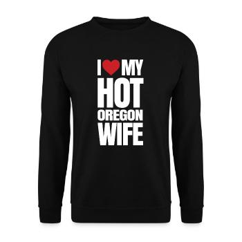Oregon - Unisex Pullover - Schwarz - Vorne - Alina (178cm) & Michal (187cm)