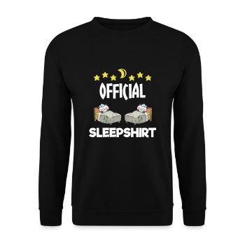 Cute Sleeping Pandas Gift - Unisex Sweatshirt - black - Front - Alina (178cm) & Michal (187cm)
