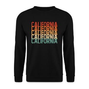 Californie - Sweat-shirt Unisexe - noir - Devant - Alina (178cm) & Michal (187cm)