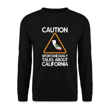 Californie - Sweat-shirt Unisexe - noir - Devant - Alina (178cm) & Michal (187cm)