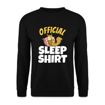 Beau cadeau d’écureuil endormi - Sweat-shirt Unisexe - noir - Devant - Alina (178cm) & Michal (187cm)