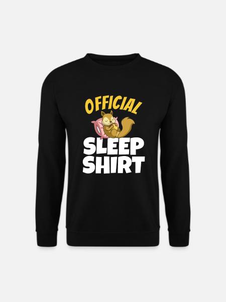 Nice Sleeping Squirrel Gift - Unisex Sweatshirt - black