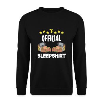 Nice Sleeping Koala Gift - Unisex Sweatshirt - black - Front - Alina (178cm) & Michal (187cm)