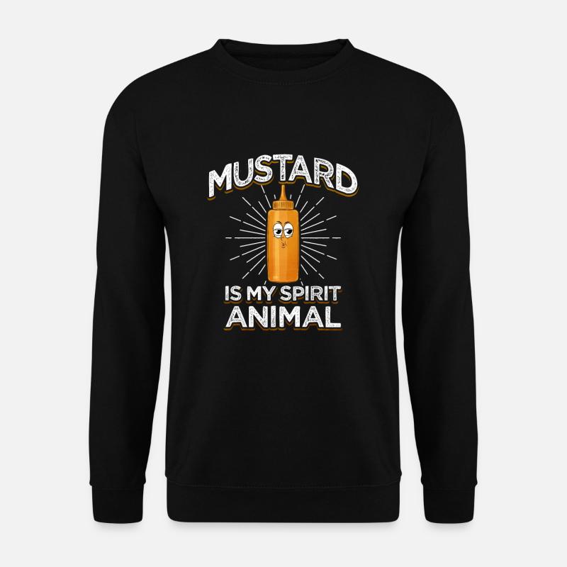 Senf Morgen Geschenk - Unisex Pullover - Schwarz