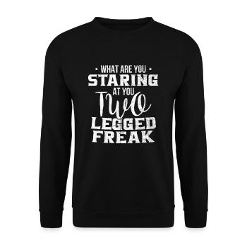 Bein Amputiert Arm Kämpfer Geschenk - Unisex Pullover - Schwarz - Vorne - Alina (178cm) & Michal (187cm)